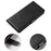 For Samsung Galaxy A36 5G Case Leather Stand Phone Shell with Magnetic Closure - Black - 6