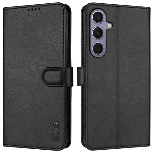 AZNS For Samsung Galaxy A16 4G / 5G Case PU Leather Wallet Phone Cover - Black - 1
