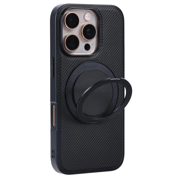 VILI TCY Series for iPhone 16 Pro Magnetic Phone Case Ring Kickstand PC TPU Back Cover - 5