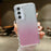 For Samsung Galaxy S25 Case Glitter Design PC + TPU Shockproof Phone Cover - Pink - 1