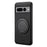 DENIOR A14 For Google Pixel 7 Pro 5G Magnetic Case Rotary Kickstand Leather PC TPU Phone Cover - Black - 1