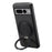 DENIOR A14 For Google Pixel 7 Pro 5G Magnetic Case Rotary Kickstand Leather PC TPU Phone Cover - Black - 2