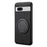 DENIOR A14 For Google Pixel 7a Magnetic Case Rotary Kickstand Leather PC TPU Phone Cover - Black - 1