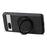 DENIOR A14 For Google Pixel 7a Magnetic Case Rotary Kickstand Leather PC TPU Phone Cover - Black - 3