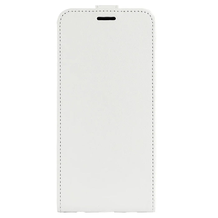 For iPhone 17e / 16e Case with Card Slots Vertical Flip Leather Phone Cover - White - 4