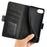 For iPhone 17e / 16e Stand Case Calf Texture Leather Wallet Phone Cover - Black - 4