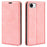 For iPhone 17e / 16e Case Skin Touch Leather Wallet Phone Cover - Pink - 1