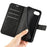 For iPhone 17e / 16e Stand Case Anti-Scratch Calf Texture Leather Phone Cover - Black - 4