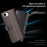 For iPhone 17e / 16e Case Genuine Split Leather Phone Cover with Wallet Stand - Black - 4