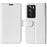 For Realme C75 4G Wallet Case Crazy Horse Texture Stand Leather Phone Cover - White - 1