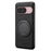 DENIOR A14 For Google Pixel 9 / Pixel 9 Pro Magnetic Case Rotary Kickstand Leather PC TPU Phone Cover - Black - 1