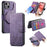 CASENEO For iPhone 14 Plus Magnetic Case  Detachable Leather Phone Wallet Cover - Purple - 1