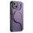 CASENEO For iPhone 14 Plus Magnetic Case  Detachable Leather Phone Wallet Cover - Purple - 4