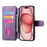 CASENEO For iPhone 14 Plus Magnetic Case  Detachable Leather Phone Wallet Cover - Purple - 5