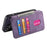 CASENEO For iPhone 14 Plus Magnetic Case  Detachable Leather Phone Wallet Cover - Purple - 7