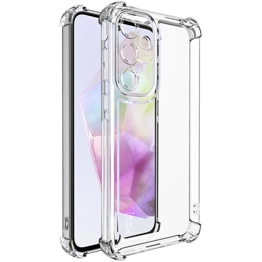 IMAK UX-4 Series For Samsung Galaxy A35 5G Case Straight Frame Four Corner Shockproof Clear TPU Cover - 1