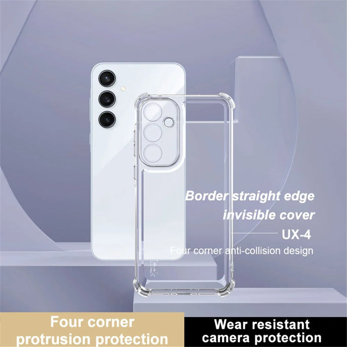 IMAK UX-4 Series For Samsung Galaxy A35 5G Case Straight Frame Four Corner Shockproof Clear TPU Cover - 2