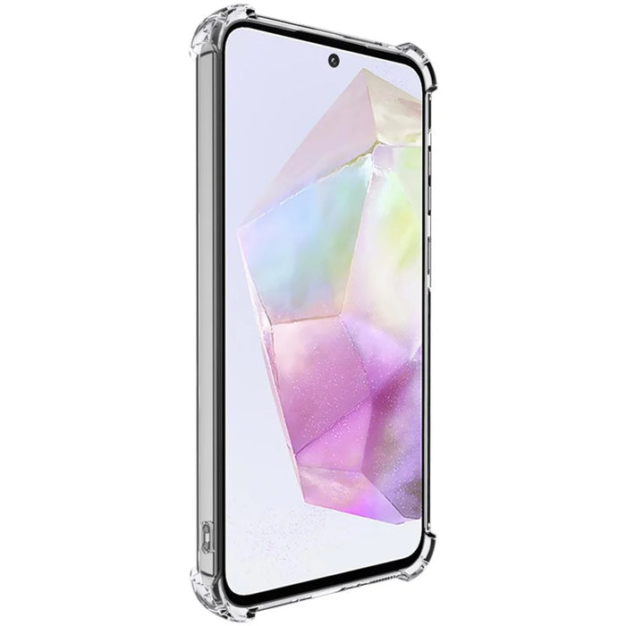 IMAK UX-4 Series For Samsung Galaxy A35 5G Case Straight Frame Four Corner Shockproof Clear TPU Cover - 5