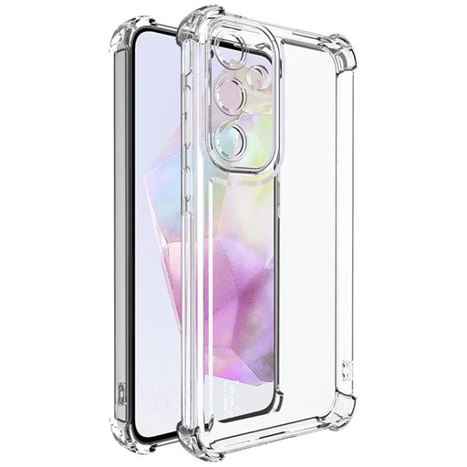 IMAK UX-4 Series For Samsung Galaxy A55 5G Case Straight Frame Four Corner Shockproof Clear TPU Cover - 1