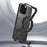 For iPhone 16 Pro Max Kickstand Case Compatible with MagSafe Z Shape Bumper Phone Cover - Black - 3