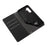 For Samsung Galaxy A56 5G Case Magnetic Litchi Texture Wallet Leather Phone Cover with Wrist Strap - Black - 6