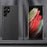 For Samsung Galaxy S24 Ultra Case Litchi Texture Genuine Leather Coated PC + TPU Phone Back Cover - Black - 2