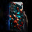 For Samsung Galaxy A56 5G Case Call Flash Series Pattern Printing Tempered Glass + TPU Combo Phone Case - Colorful Diamond Pattern - 1