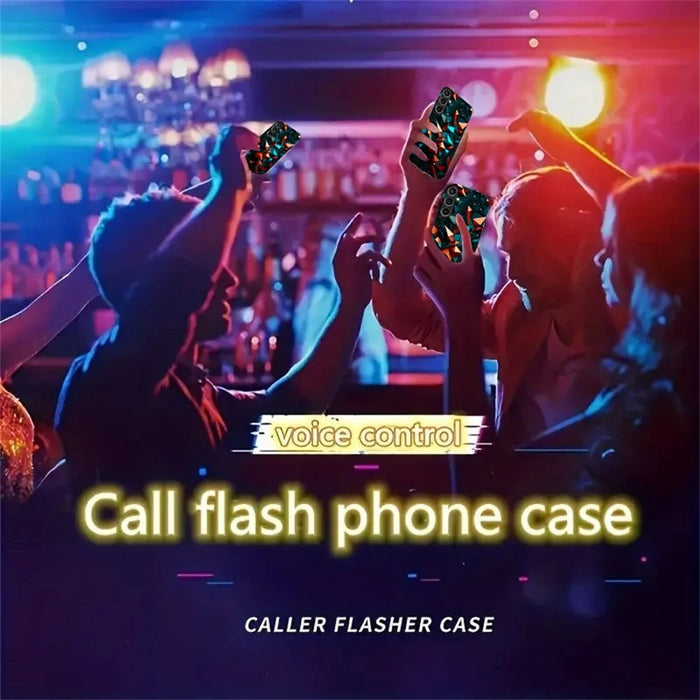 For Samsung Galaxy A56 5G Case Call Flash Series Pattern Printing Tempered Glass + TPU Combo Phone Case - Colorful Diamond Pattern - 6