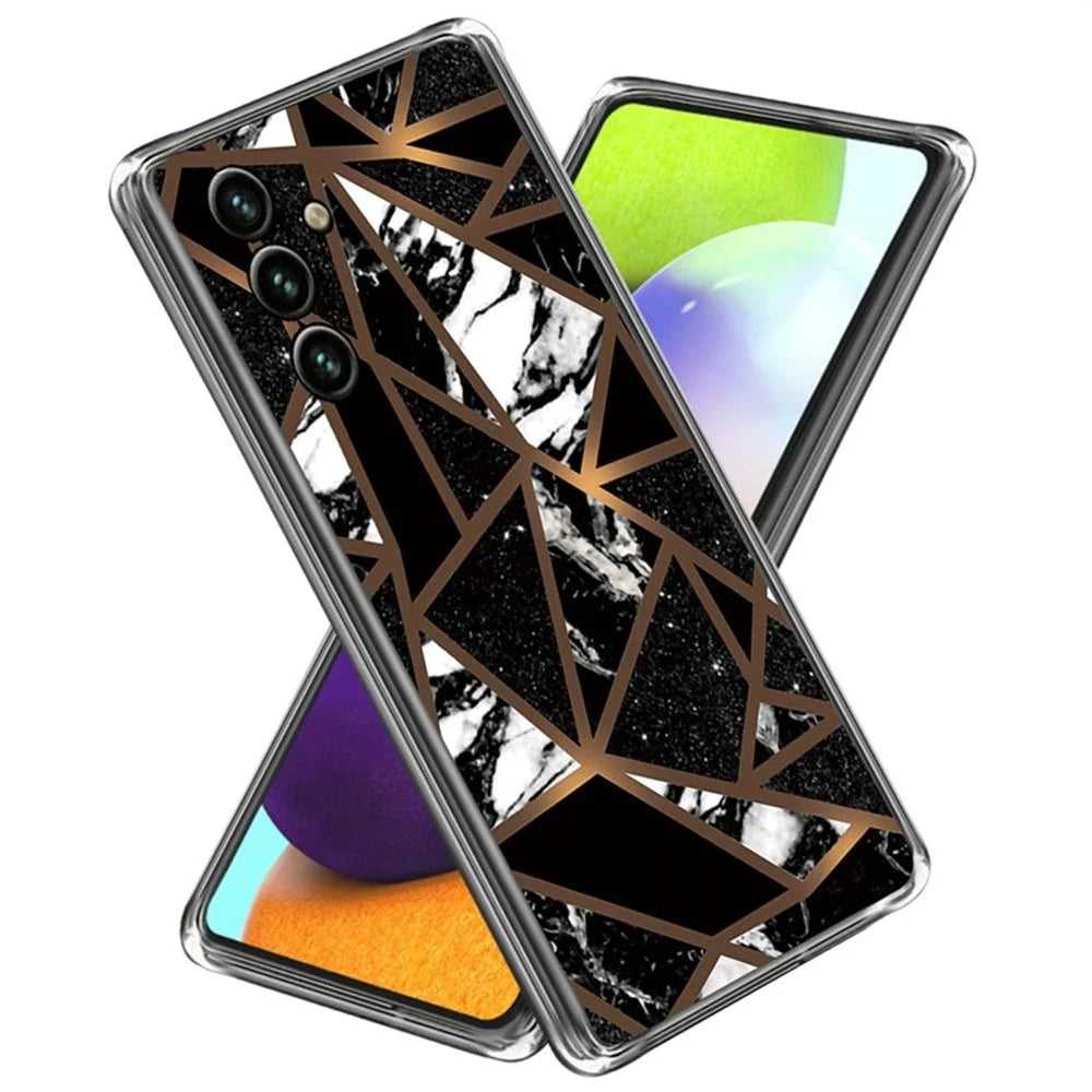 For Samsung Galaxy A18 5G / A18 4G / A17 5G / A17 4G / A26 5G Case Abstract Marble Pattern Printing TPU Phone Cover - Style A - 1