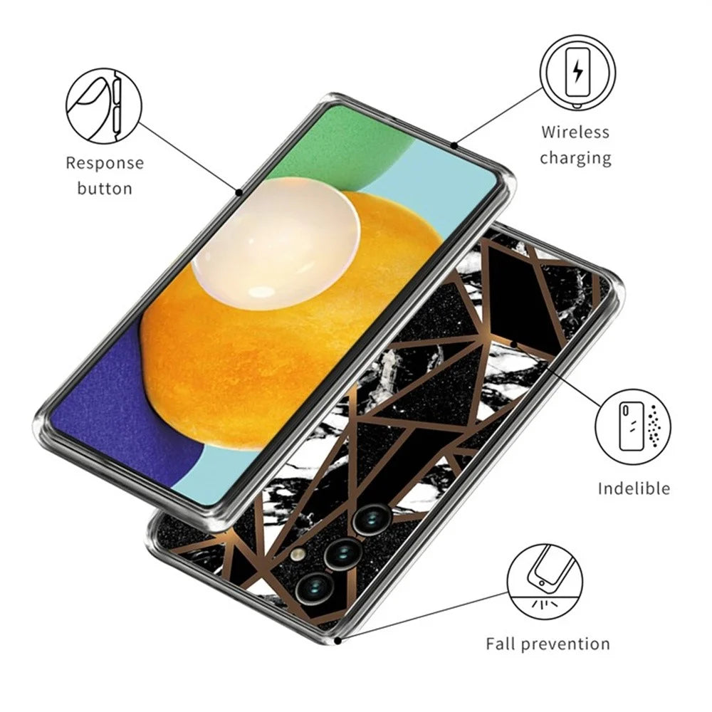 For Samsung Galaxy A18 5G / A18 4G / A17 5G / A17 4G / A26 5G Case Abstract Marble Pattern Printing TPU Phone Cover - Style A - 3