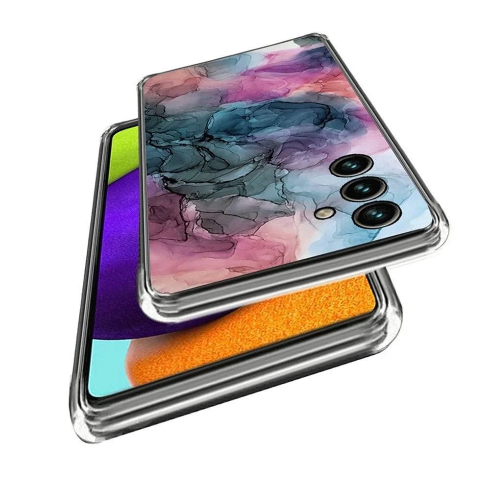 For Samsung Galaxy S25+ Case Abstract Marble Pattern Printing TPU Phone Cover - Style A - 2