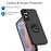 For Samsung Galaxy A16 5G  /  4G Case PC + TPU Ring Kickstand Anti Drop Phone Back Cover - Black  /  Red - 4