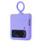 For Samsung Galaxy Z Flip3 5G Liquid Silicone Phone Case Drop-proof Folding Protective Cover with Finger Ring Holder - Purple - 4