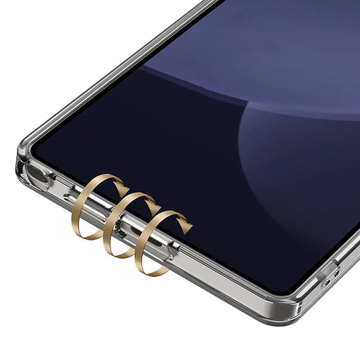 GKK For Samsung Galaxy S25 Case Crystal Clear TPU+PC Shockproof Phone Cover with Stylus - Transparent Black - 2