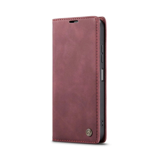 CASEME For Samsung Galaxy A26 5G Case  013 Series Card Holder Stand Leather Phone Cover - Red - 2