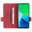 For vivo Y19s 4G Case Leather Wallet Flip Phone Cover with Hardware Decor - Rose - 3
