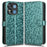 Wallet Phone Case for Oukitel C57 Pro / C57s / BLU 11S Dot Pattern Imprint PU Leather Cover - Green - 1
