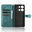Wallet Phone Case for Oukitel C57 Pro / C57s / BLU 11S Dot Pattern Imprint PU Leather Cover - Green - 4