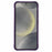 For Samsung Galaxy S23 Magnetic Case Lens Cover Kickstand Matte Back Cover - Purple - 2
