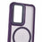For Samsung Galaxy S23 Magnetic Case Lens Cover Kickstand Matte Back Cover - Purple - 6