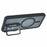 For Samsung Galaxy S25+ / S24+ Magnetic Case Lens Cover Kickstand Matte Back Cover - Black - 4