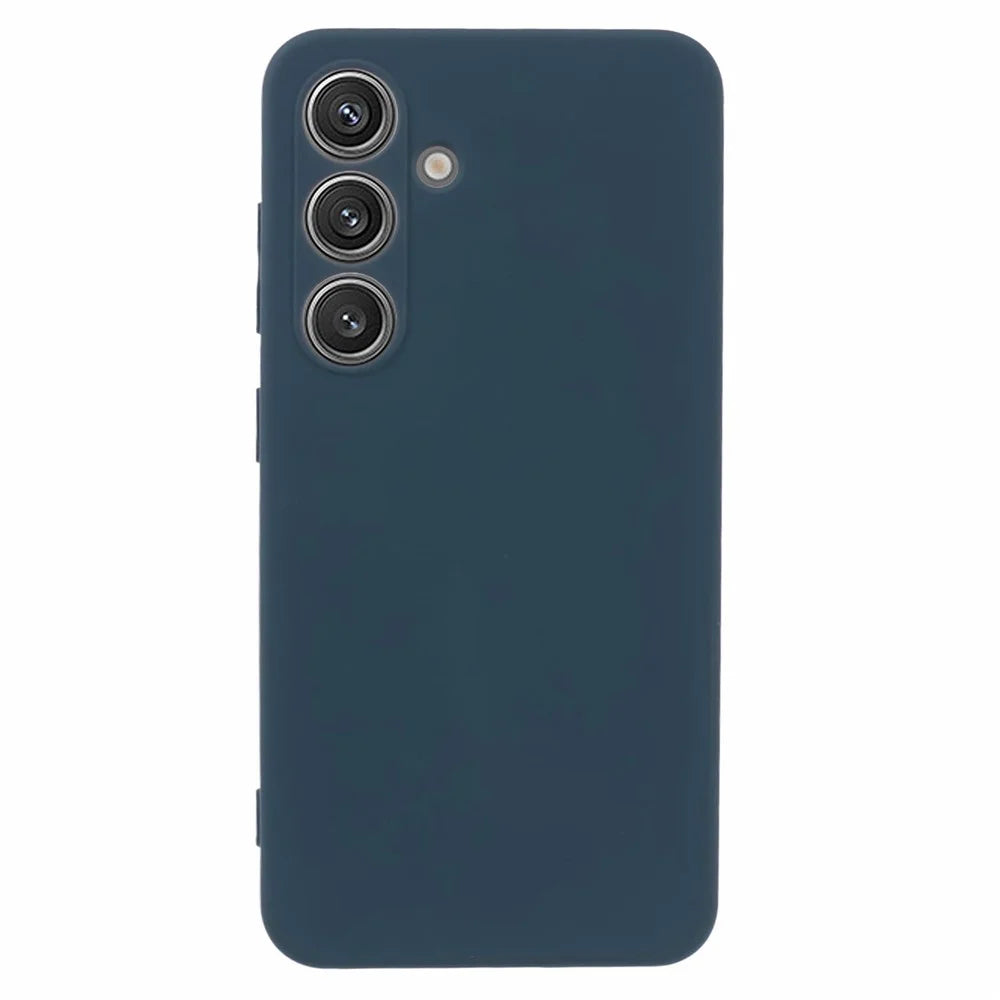 X-LEVEL For Samsung Galaxy S25+ Case Soft TPU Anti Scratch Fiber Lining Phone Cover - Dark Blue - 1
