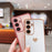 For Samsung Galaxy A55 5G Case TPU Phone Back Cover Electroplating Heart Pattern - Rose Pink - 4