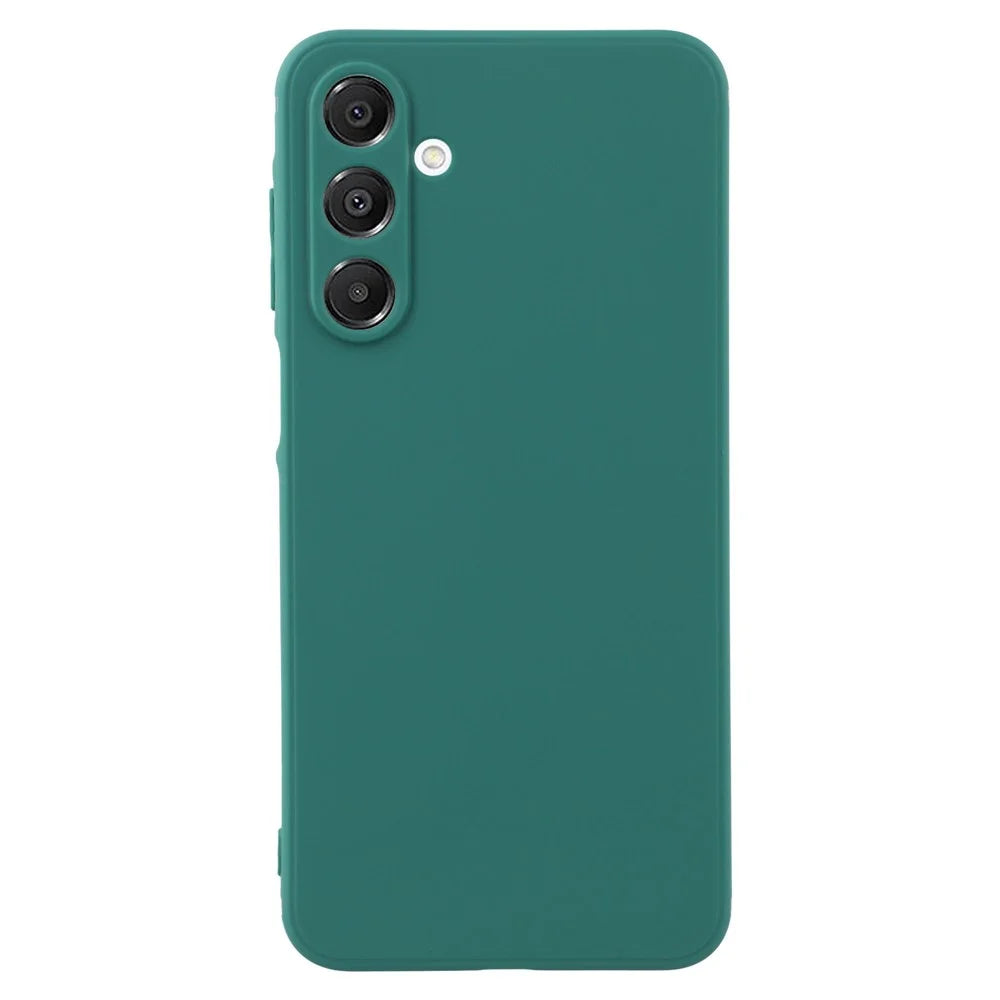 For Samsung Galaxy A16 4G / 5G Case Precise Cutouts Straight Edge TPU Shockproof Phone Cover - Army Green - 1