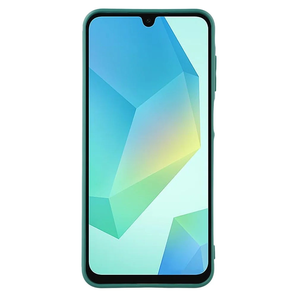 For Samsung Galaxy A16 4G / 5G Case Precise Cutouts Straight Edge TPU Shockproof Phone Cover - Army Green - 2