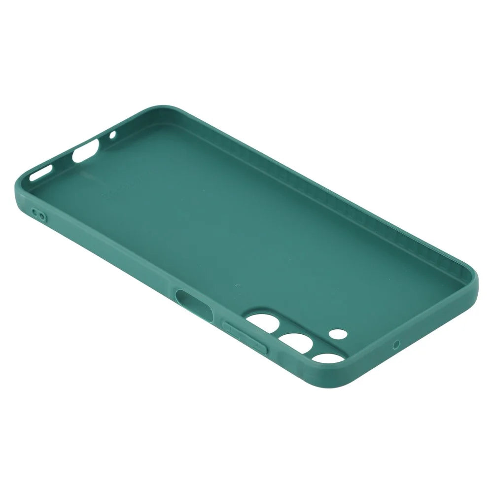 For Samsung Galaxy A16 4G / 5G Case Precise Cutouts Straight Edge TPU Shockproof Phone Cover - Army Green - 6