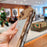 For iPhone 16 Pro Max Case with Strap Electroplating TPU Phone Cover Love Heart Gradient Glitter - Gold - 6