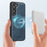 LC.IMEEKE For Samsung Galaxy S23+ Magnetic Case Leather TPU Back Cover - Blue - 7