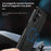 For Samsung Galaxy S25 Ultra Case Retro Texture Matte TPU + PU Leather Back Cover Support Magnetic Car Holder - Black - 7