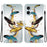 For iPhone 16 Plus Case Pattern Printing Anti-Drop Leather Flip Wallet Phone Cover with Lanyard - Golden Butterfly Feather - 1
